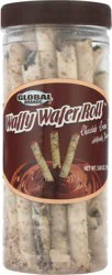 Global Brands Chocolate Cream Filled Waffy Wafer Roll 5.68 oz