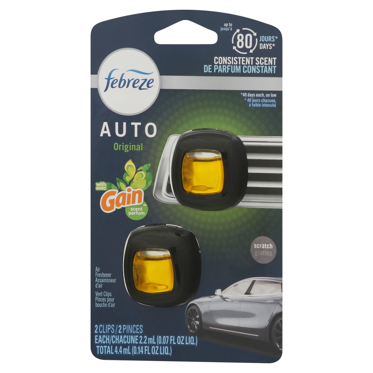 slide 8 of 9, Febreze Auto Gain Original Car Freshener, 2 ct