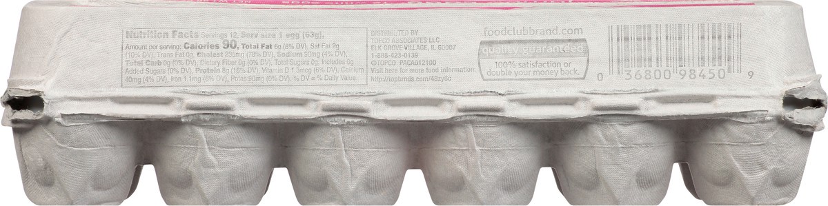 slide 4 of 9, Food Club White Jumbo Eggs 12 Each, 12 ct
