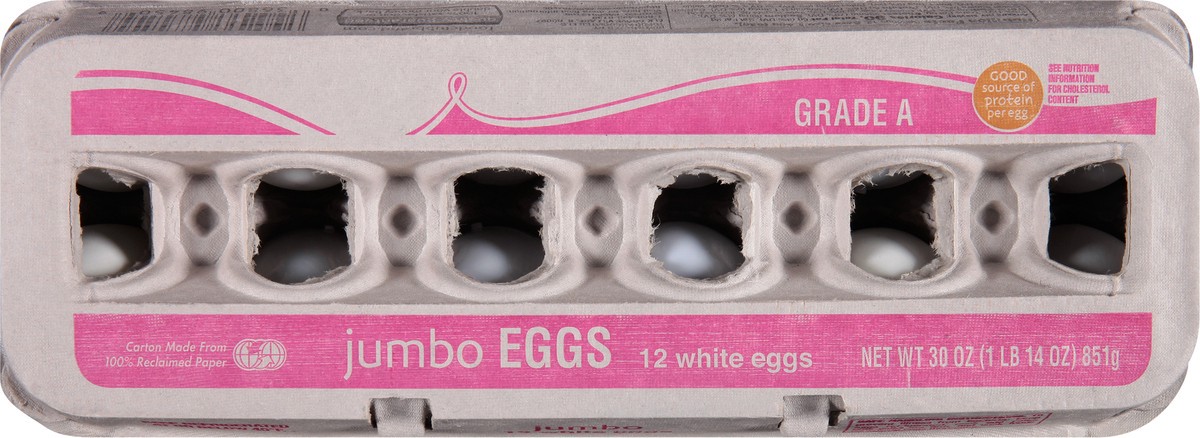 slide 8 of 9, Food Club White Jumbo Eggs 12 Each, 12 ct