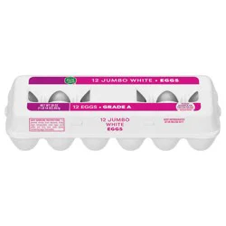 Food Club White Jumbo Eggs 12 Each