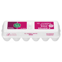 Food Club White Jumbo Eggs 12 Each