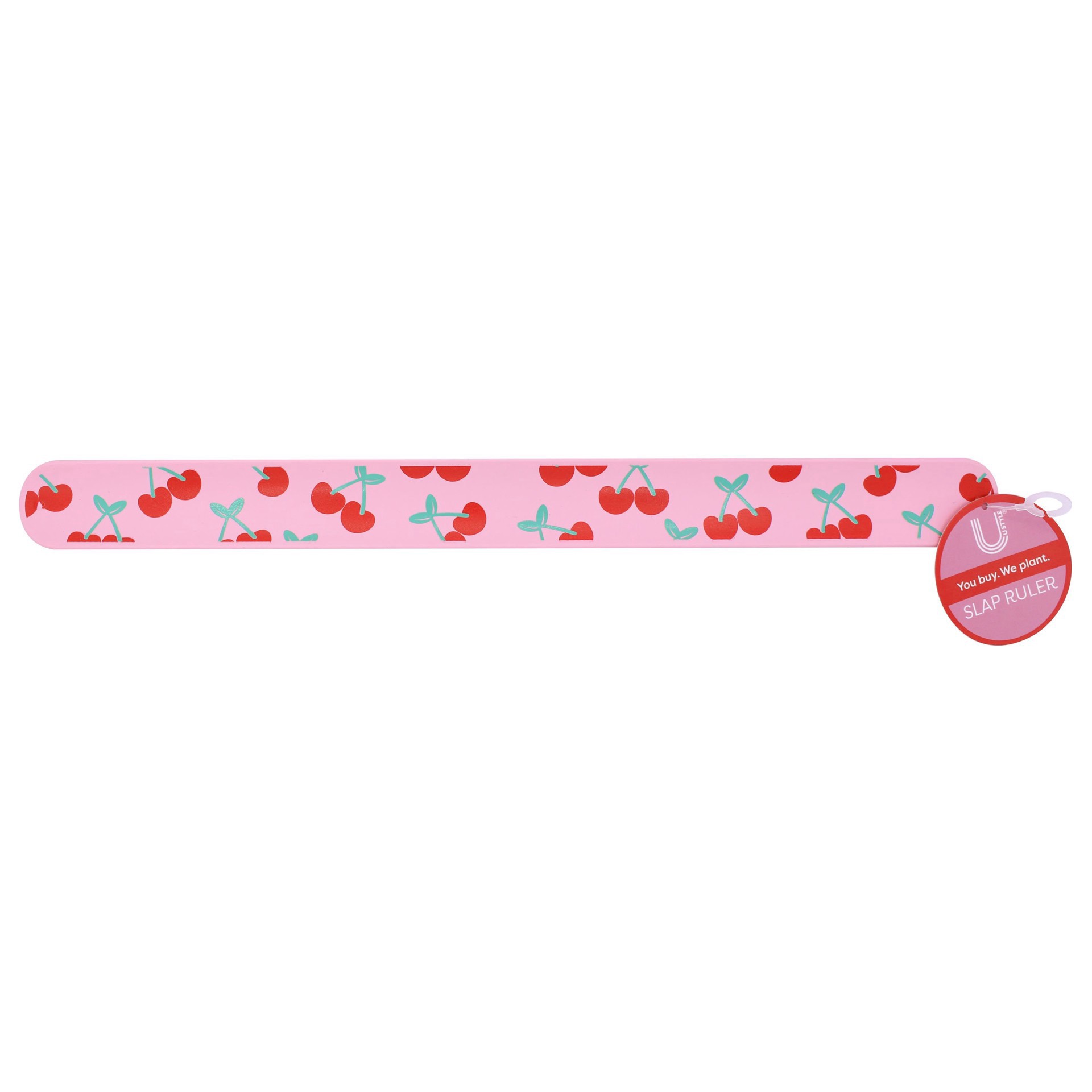slide 1 of 1, U Style Slap Bracelet Ruler - Cherry, 1 ct