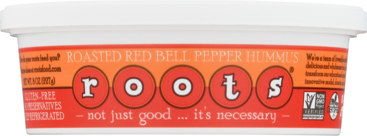 slide 5 of 9, Roots Roasted Red Bell Pepper Hummus 8 oz, 8 oz