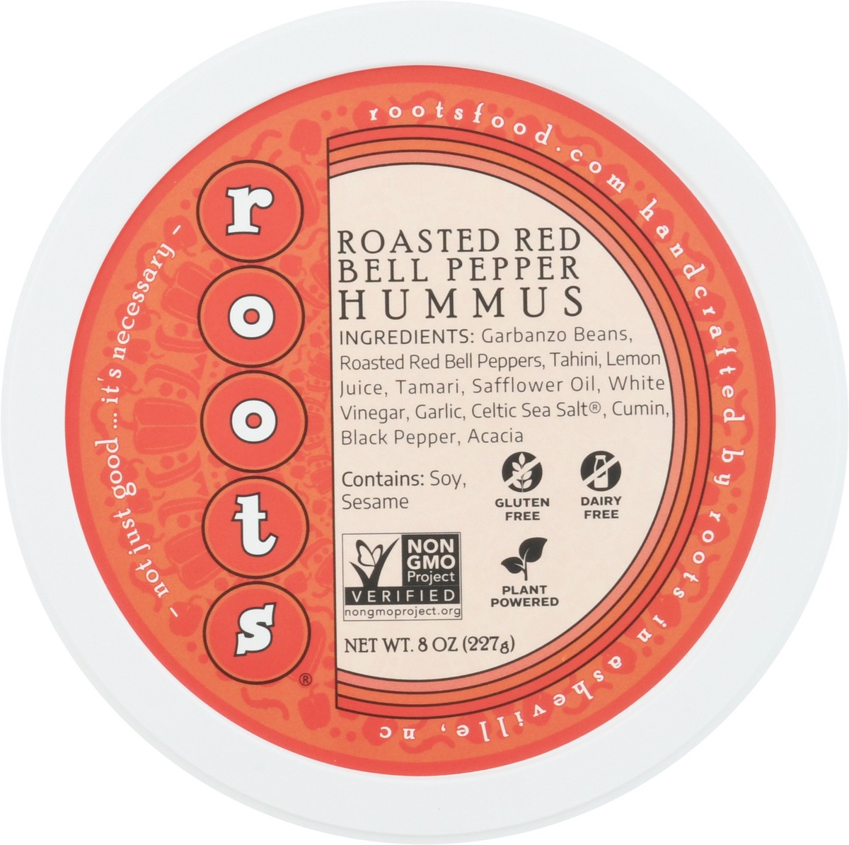 slide 9 of 9, Roots Roasted Red Bell Pepper Hummus 8 oz, 8 oz