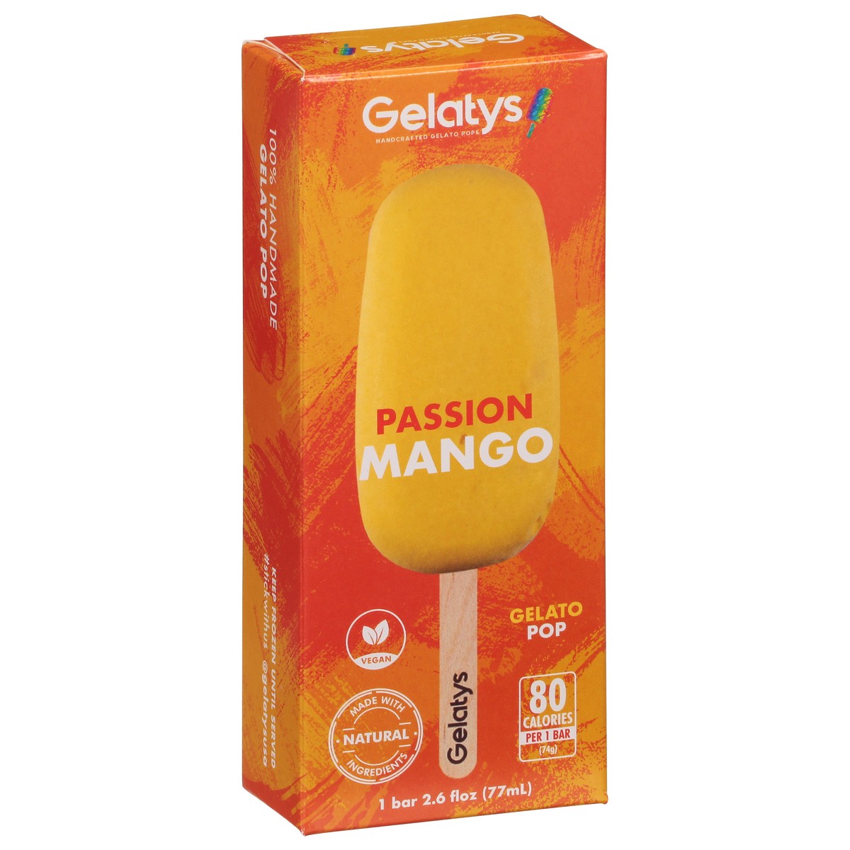 slide 2 of 9, Gelatys Gelaty's Ice Pop - Passion Mango, 2.06 oz