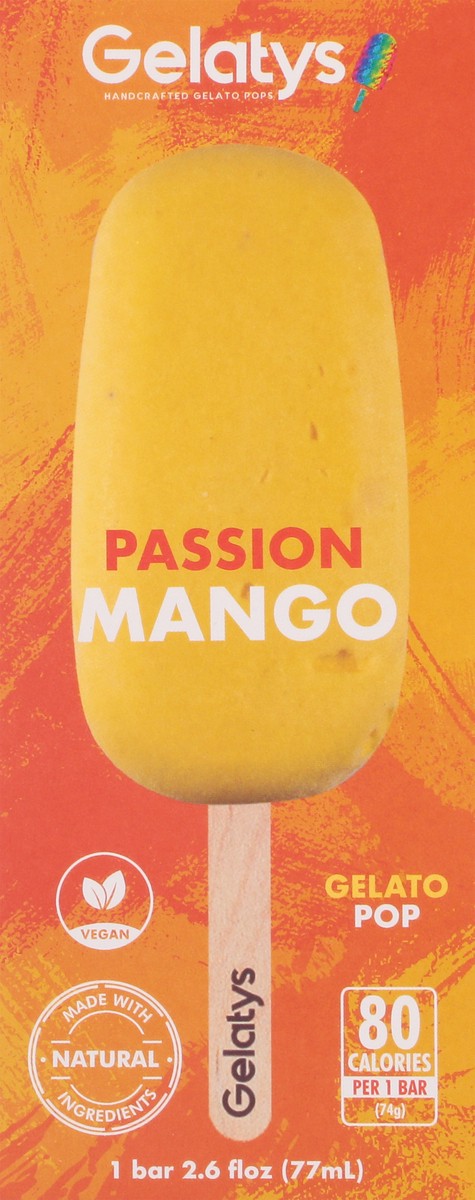 slide 6 of 9, Gelatys Gelaty's Ice Pop - Passion Mango, 2.06 oz