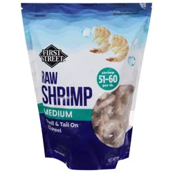 First Street 51/60 Raw Shell On Ez White Shrimp