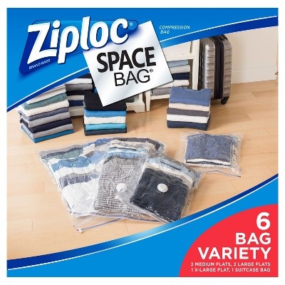 slide 1 of 2, Ziploc Space Bag, Variety Pack, 6 ct