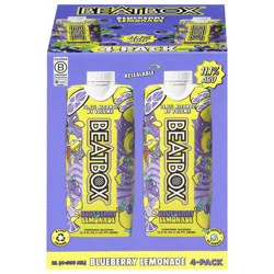 BeatBox Shaq Flavor Blueberry Lemonade - 4 x 16.9 fl oz Cartons