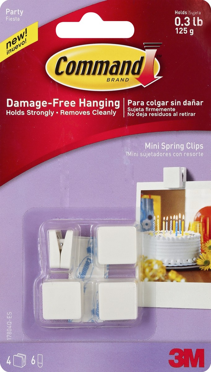 slide 2 of 2, Command Spring Clips 1 ea, 1 ea