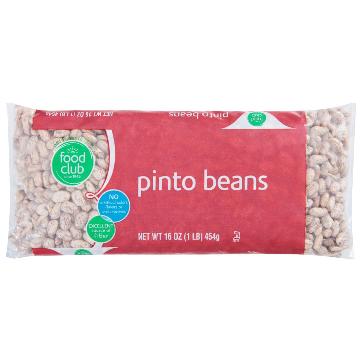 slide 1 of 11, Food Club Dry Pinto Beans, 16 oz