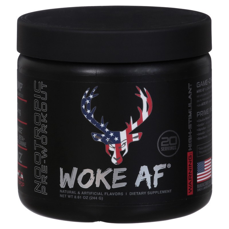 slide 1 of 2, Woke AF Nootropic Pre-Workout 8.6 oz, 8.6 oz