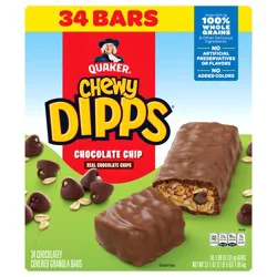 Quaker Chocolate Chip Granola Cereal Or Fruit Bars