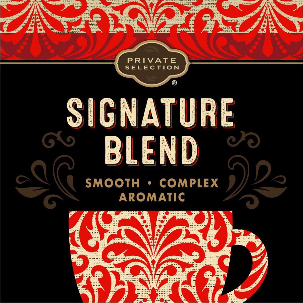 slide 4 of 9, Private Selection Fair Trade Signature Blend Medium Roast Coffee K-Cup Pods- 48 ct, 48 ct
