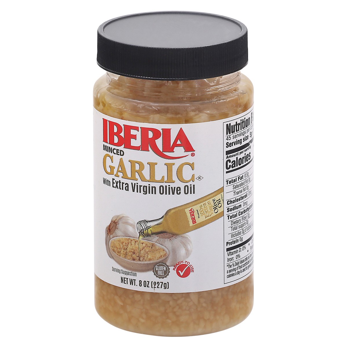 slide 3 of 9, Iberia Minced Garlic with Extra Virgin Olive Oil - 8 oz, 8 oz