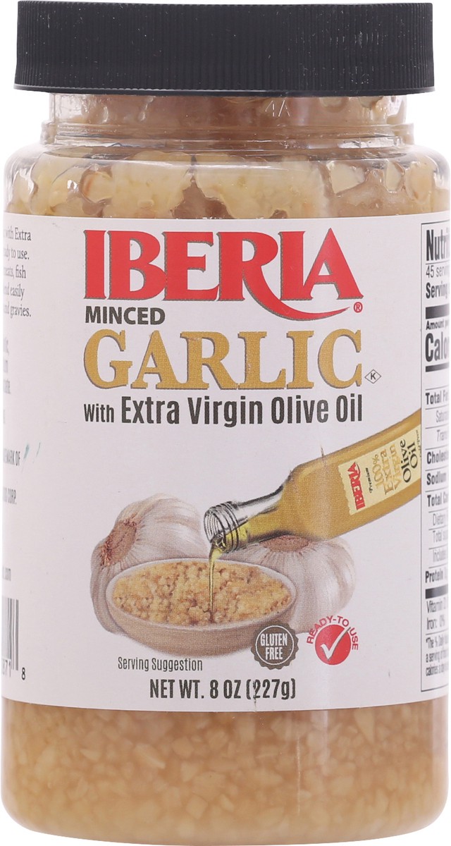 slide 9 of 9, Iberia Minced Garlic with Extra Virgin Olive Oil - 8 oz, 8 oz
