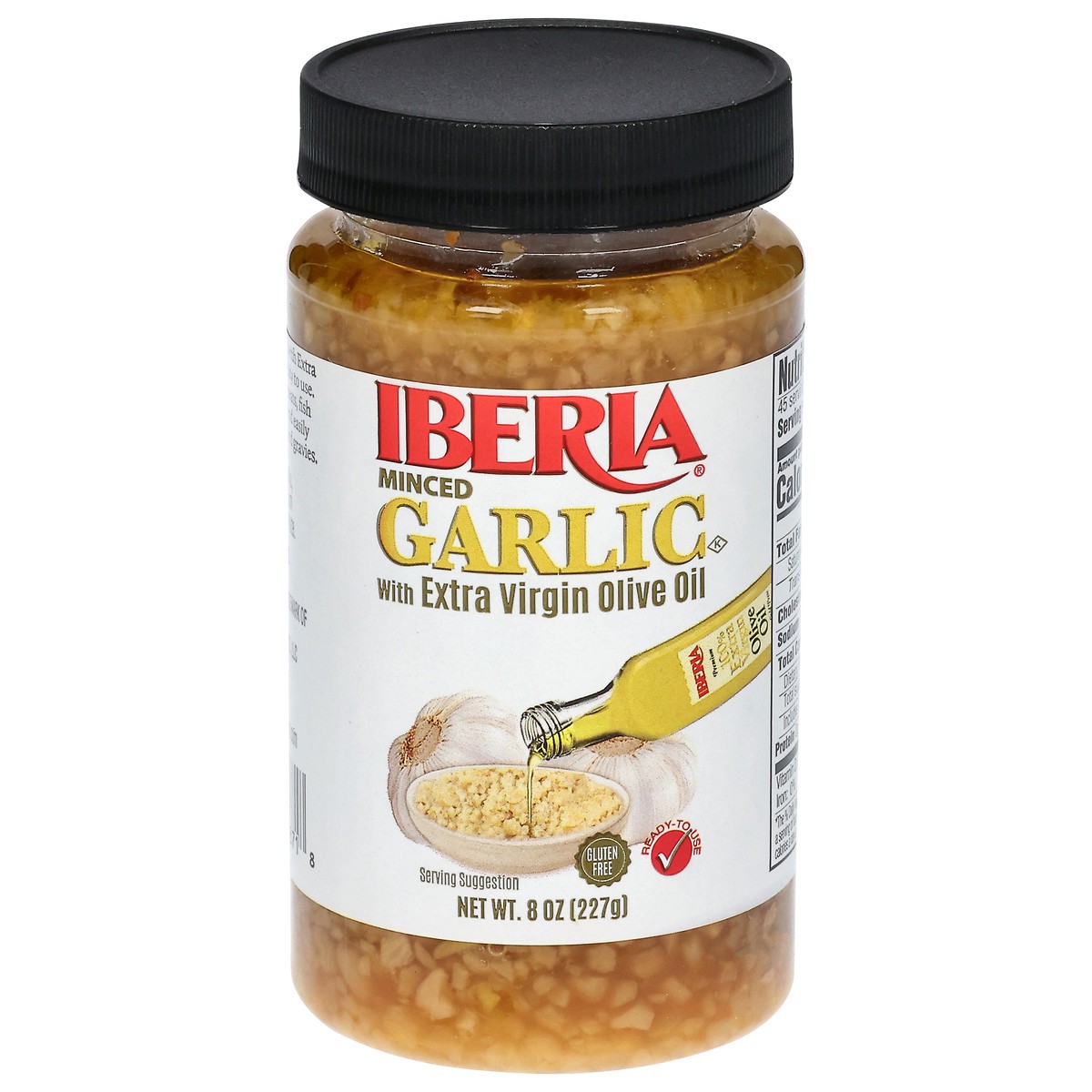 slide 1 of 9, Iberia Minced Garlic with Extra Virgin Olive Oil - 8 oz, 8 oz