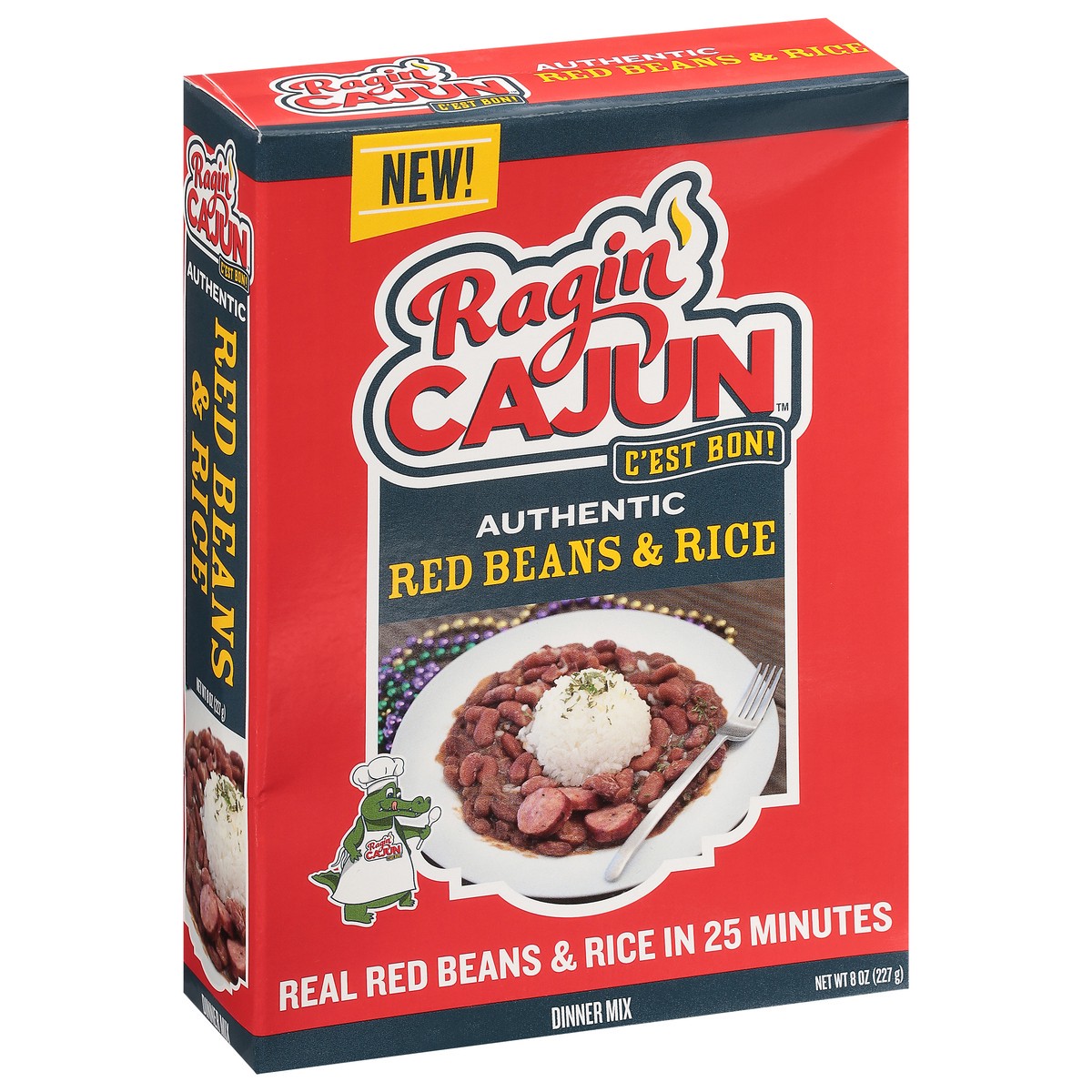 slide 2 of 9, Ragin' Cajun Authentic Red Beans & Rice Dinner Mix 8 oz, 8 oz