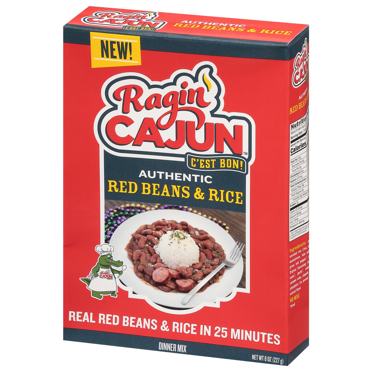 slide 7 of 9, Ragin' Cajun Authentic Red Beans & Rice Dinner Mix 8 oz, 8 oz