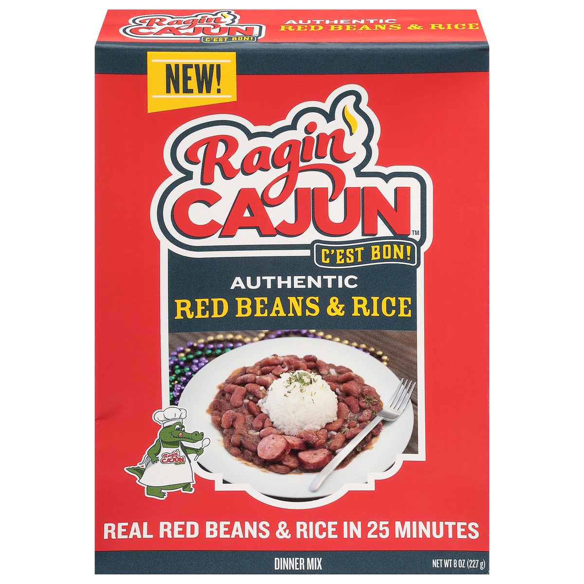 slide 1 of 9, Ragin' Cajun Authentic Red Beans & Rice Dinner Mix 8 oz, 8 oz