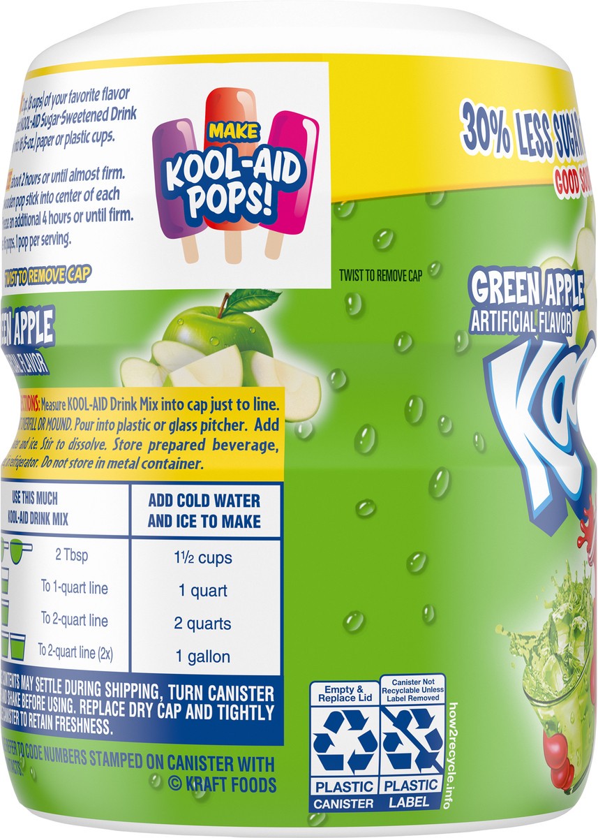 slide 11 of 13, Kool-Aid Green Apple Drink Mix - 19.5 oz, 19.5 oz