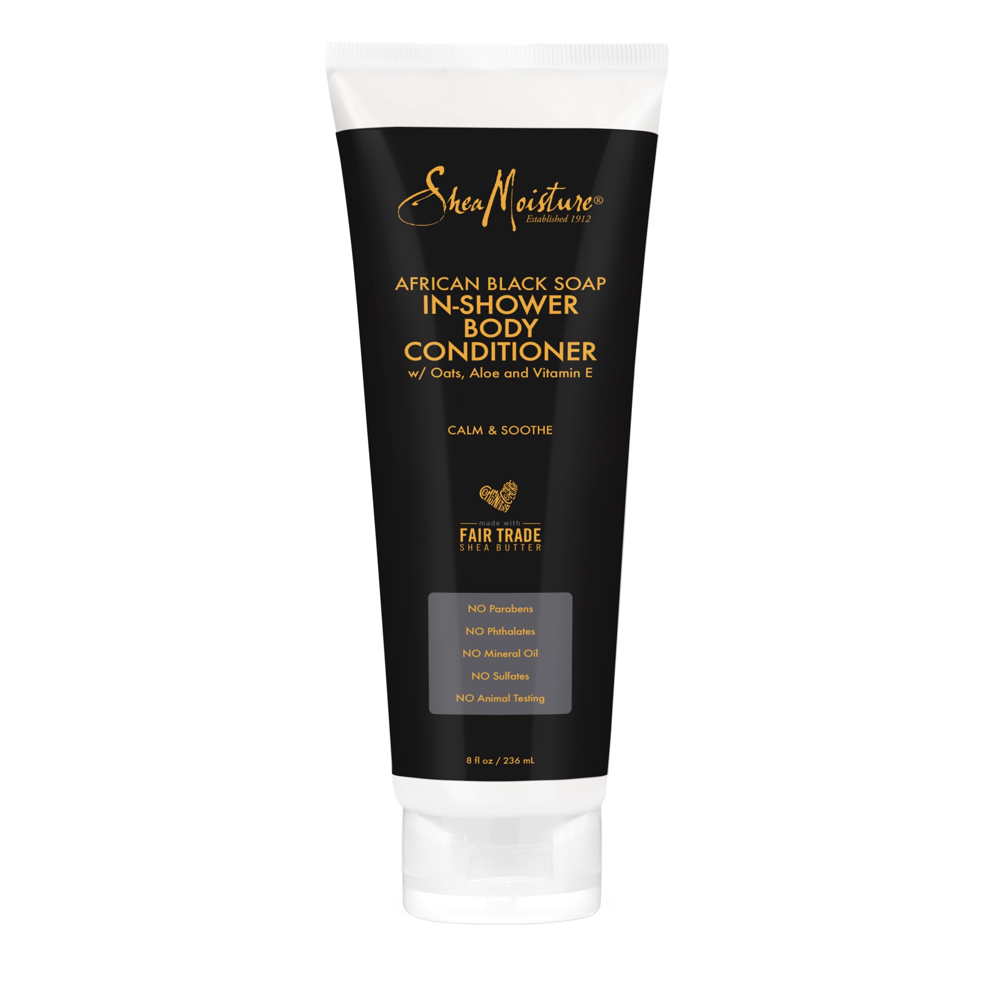 slide 1 of 3, SheaMoisture In-Shower Body Wash Conditioner African Black Soap, 8 OZ, 8 oz