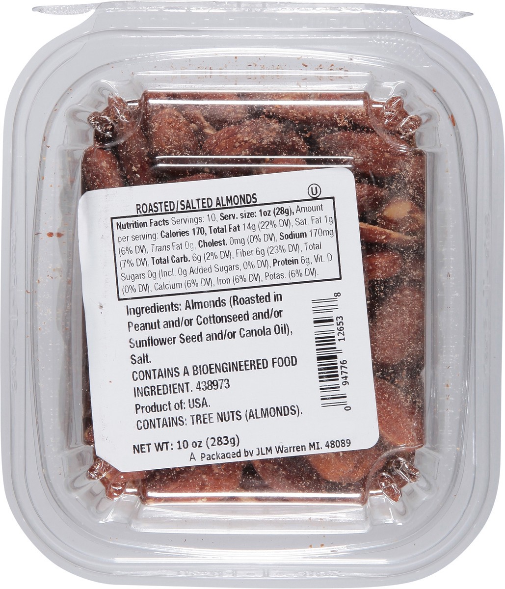 slide 3 of 12, JLM Manufacturing Roasted/Salted Almonds 10 oz, 10 oz