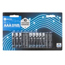 SE Grocers AAA Alkaline Batteries 24 Count