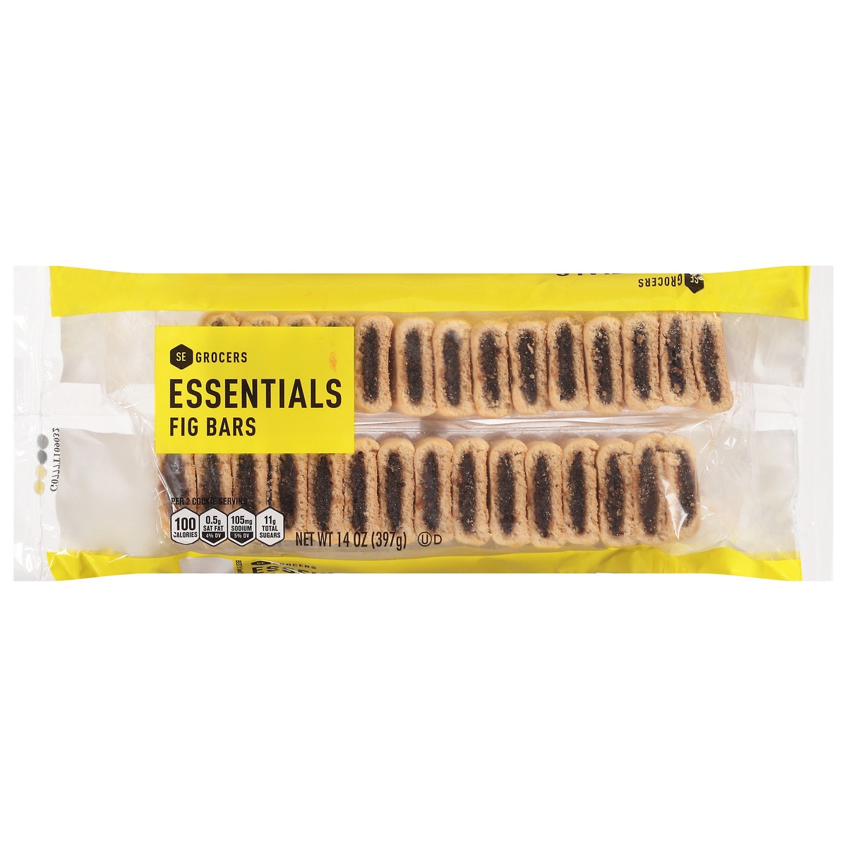 slide 9 of 14, Essentials Fig Bars, 14 oz