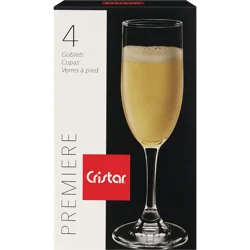 Cristar Champagne Glass - 4 pc Set