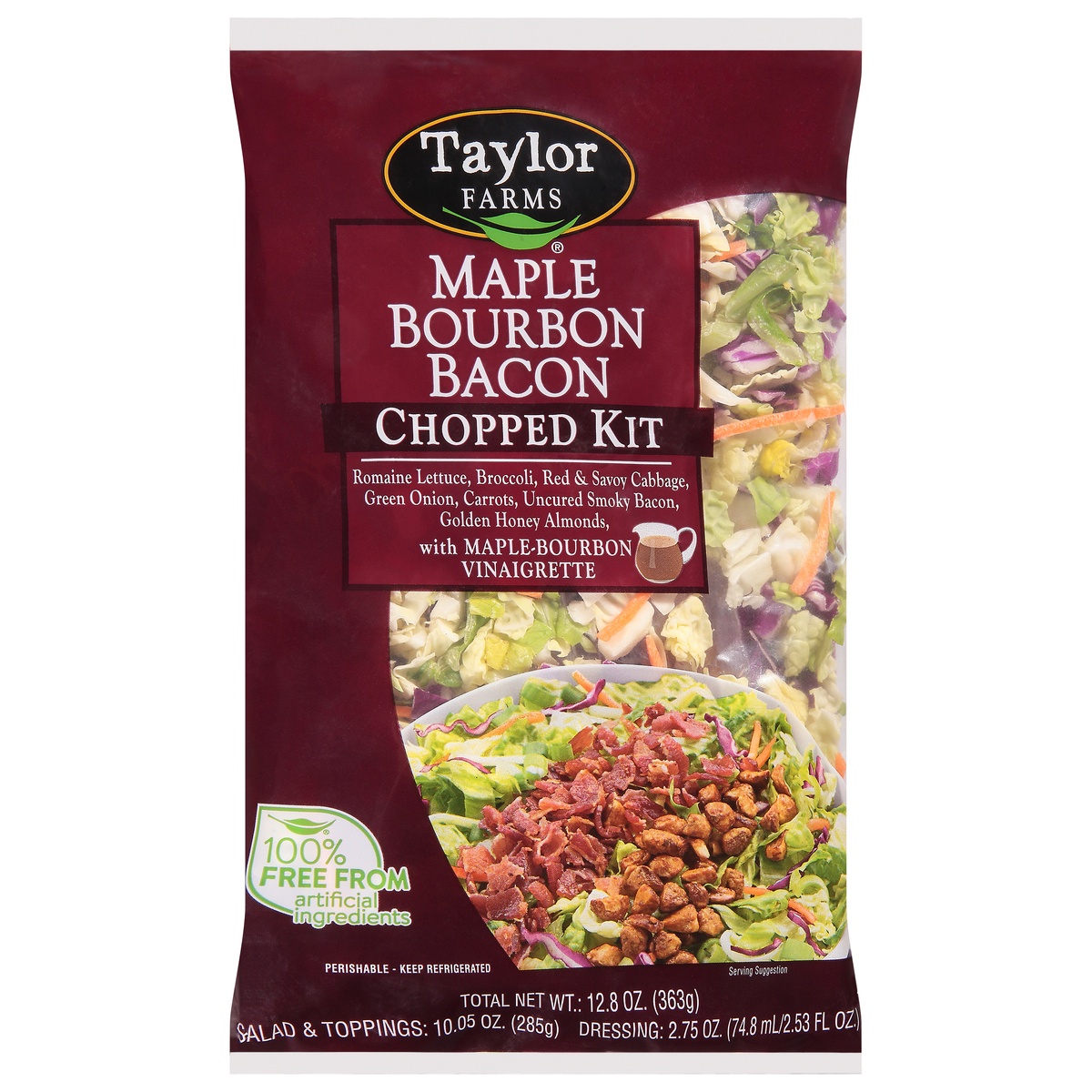 slide 1 of 11, Taylor Farms Maple Bourbon Bacon Chopped Kit, 12.8 oz