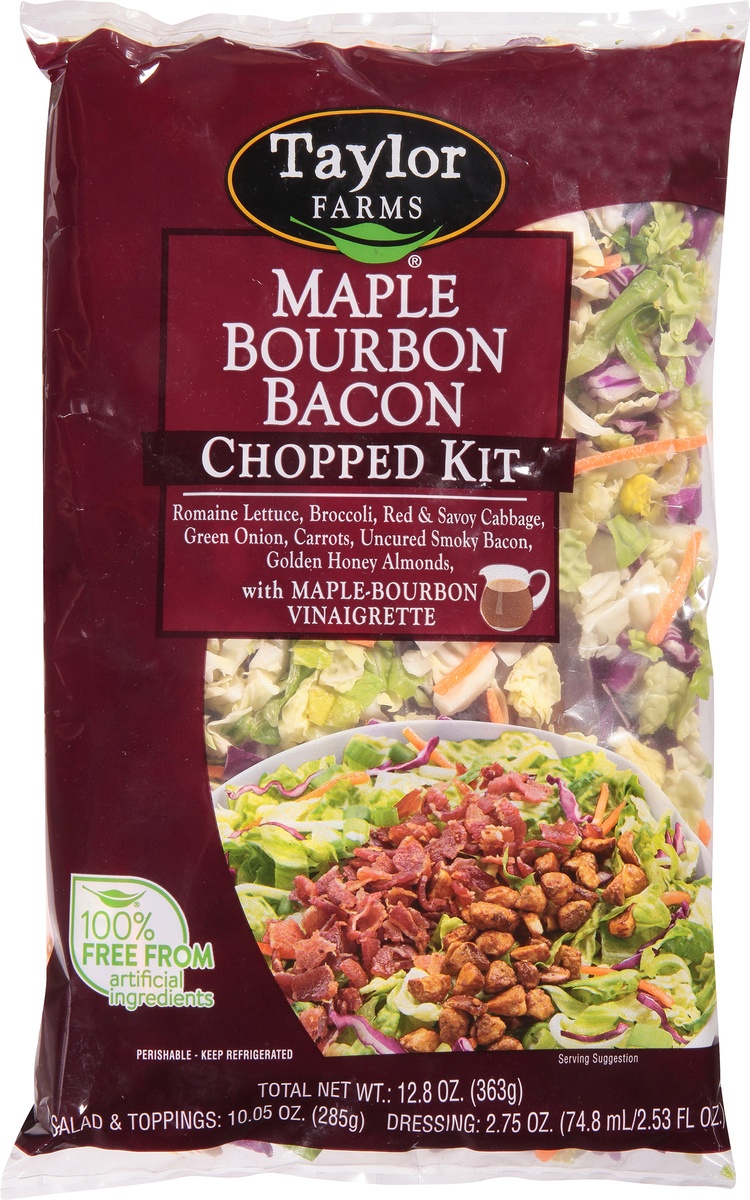 slide 9 of 11, Taylor Farms Maple Bourbon Bacon Chopped Kit, 12.8 oz