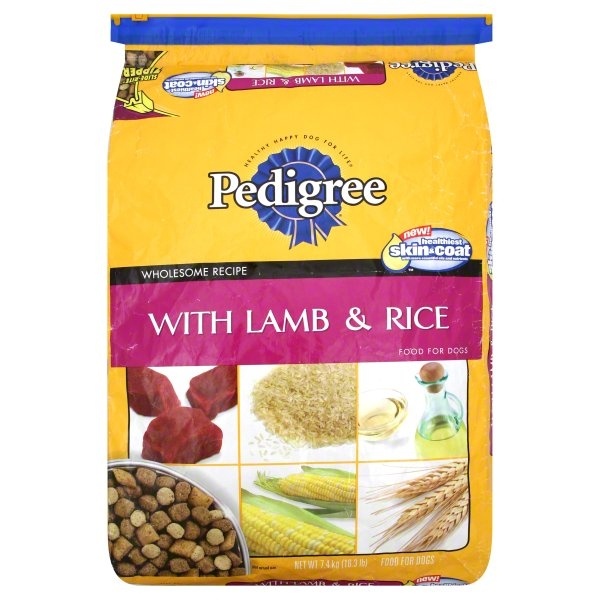 slide 1 of 1, Pedigree Food for Dogs, with Lamb & Rice, 16.3 lb