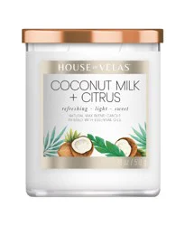 House Of Velas Coconut Milk + Citrus Jar Candle
