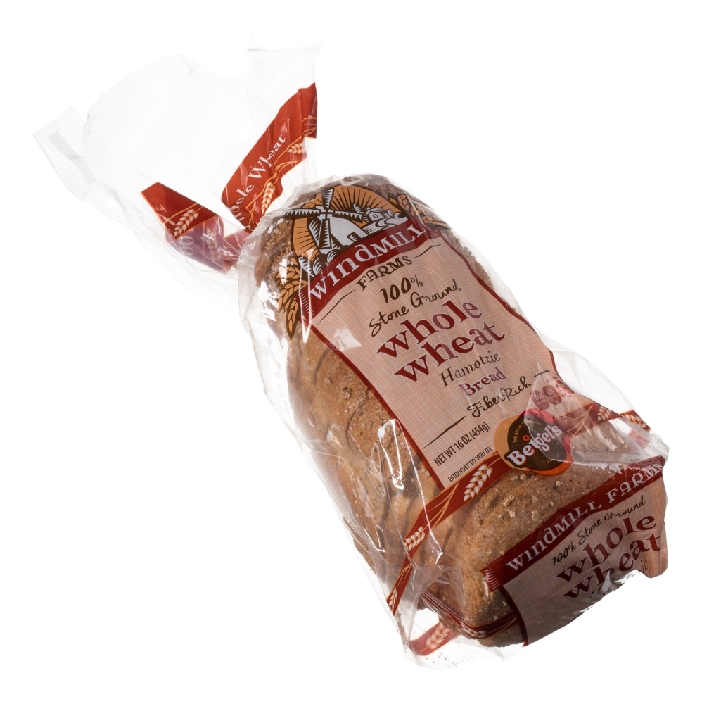 slide 1 of 1, Beigel's Beigels Wiindmill Farms 100 Whole Wheat Bread, 16 oz