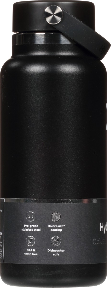 slide 9 of 9, Hydro Flask Black Wide Mouth Stainless Steel Water Bottle, 1 ct