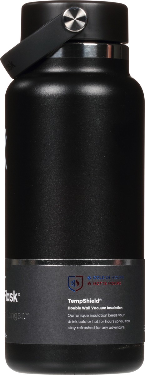 slide 2 of 9, Hydro Flask Black Wide Mouth Stainless Steel Water Bottle, 1 ct