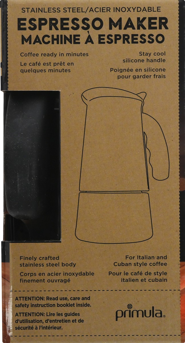 slide 11 of 11, Primula 6 Cup Polished Silver Stainless Steel Espresso Maker 1 ea, 1 ct