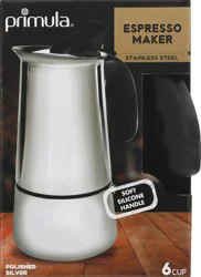 Primula 6 Cup Polished Silver Stainless Steel Espresso Maker 1 ea