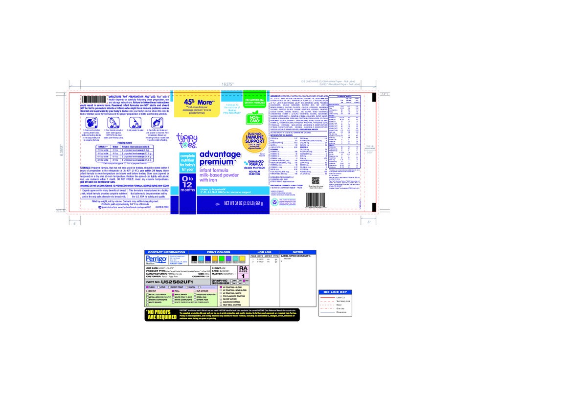 slide 3 of 15, Tippy Toes Advantage Premium 0-12 Months Infant Formula with Iron 34 oz, 34 oz