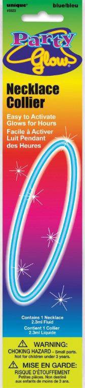 slide 1 of 1, Unique Industries Party Glow Necklace, Blue, 1 ct