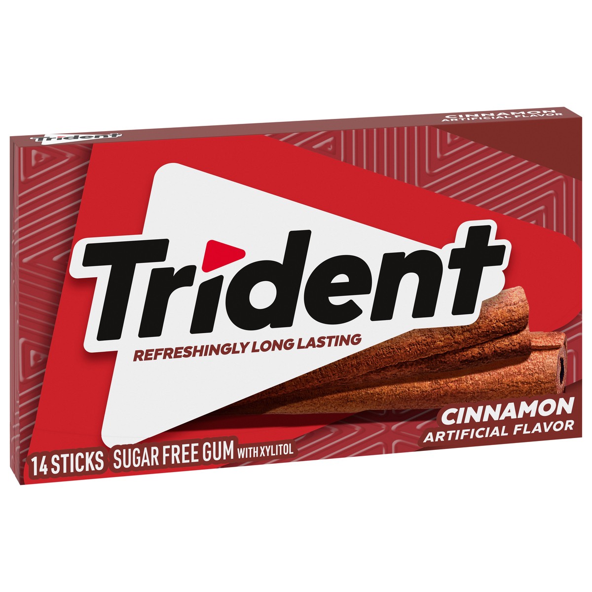 slide 4 of 9, Trident Cinnamon Sugar Free Gum, 14 Piece Pack, 0.94 oz