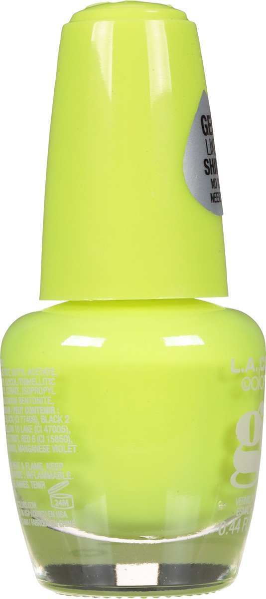 slide 8 of 10, L.A. Colors Color Craze CNL223 Day Glow Gel Extreme Shine Nail Polish 0.44 fl oz, 0.44 fl oz