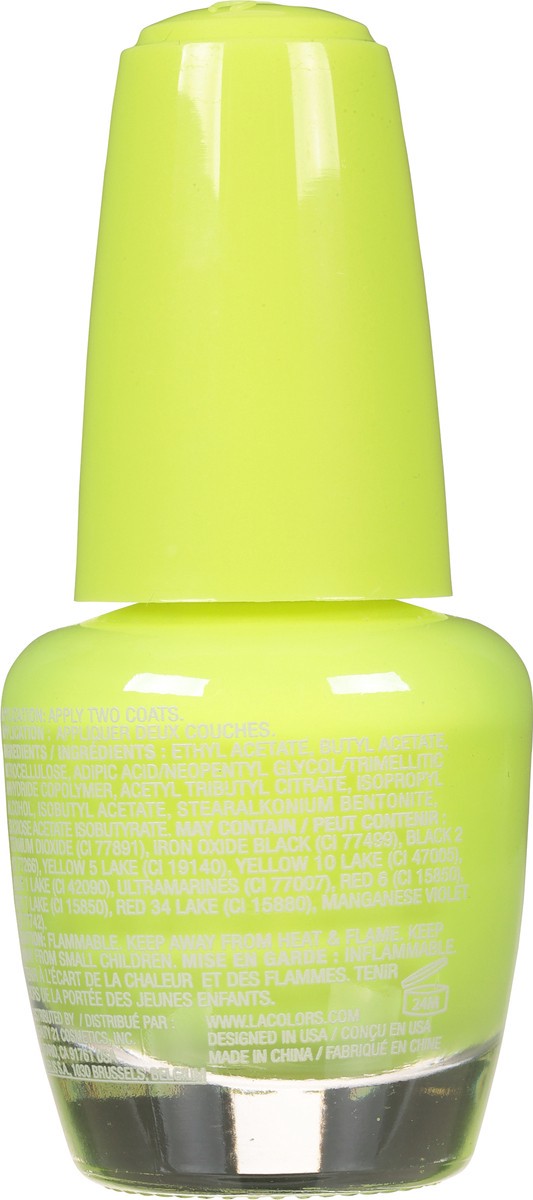 slide 7 of 10, L.A. Colors Color Craze CNL223 Day Glow Gel Extreme Shine Nail Polish 0.44 fl oz, 0.44 fl oz