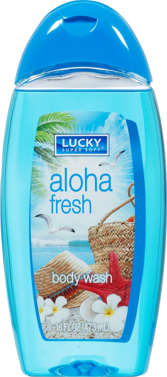 slide 10 of 12, Lucky Super Soft Aloha Fresh Body Wash 16 fl oz, 16 fl oz