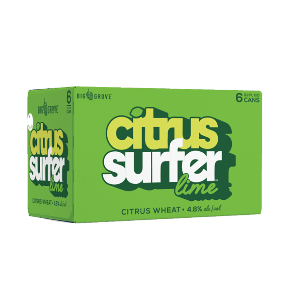 slide 1 of 1, Big Grove Brewing Big Grove Lime Citrus Surfer, 6 ct; 12 oz