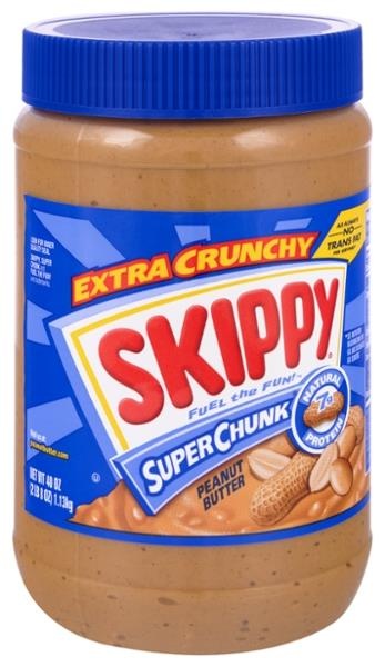 slide 1 of 1, Skippy Extra Crunchy Super Chunk Peanut Butter, 40 oz