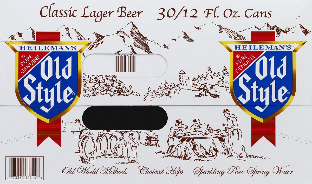 slide 4 of 6, Heileman's Old Style Old Style Beer, 30 Pack, 12 fl oz Aluminum Cans, 4.6% ABV, Domestic Lager, 30 ct; 12 oz