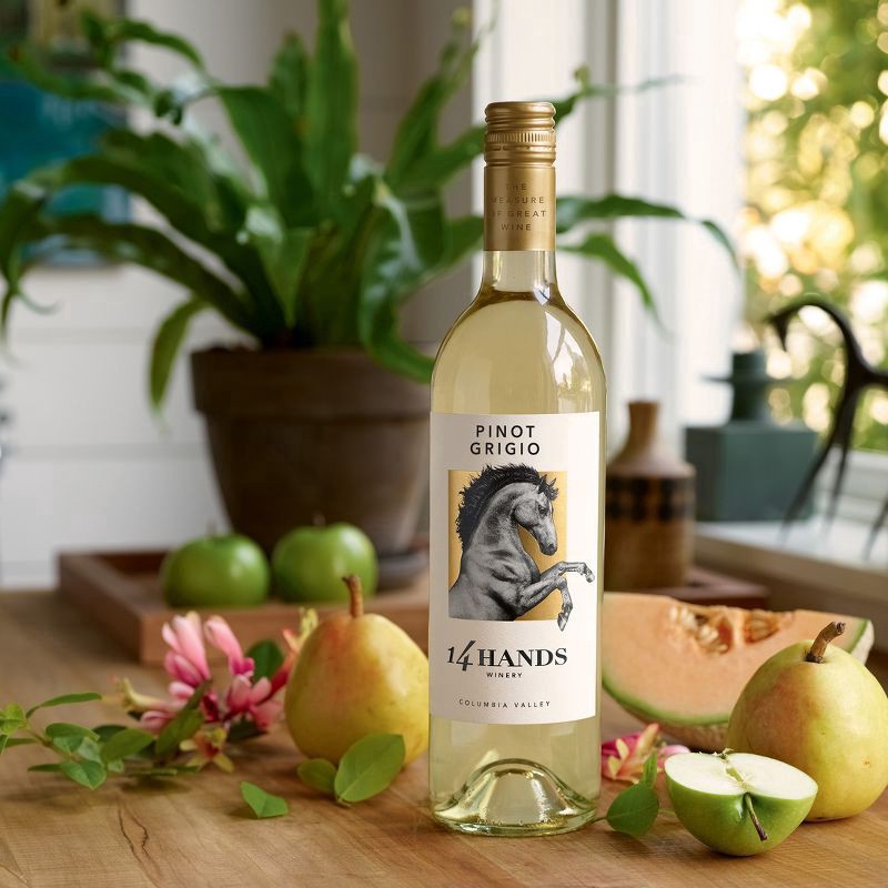slide 2 of 3, 14 Hands Pinot Gris White Wine - 750ml Bottle, 750 ml